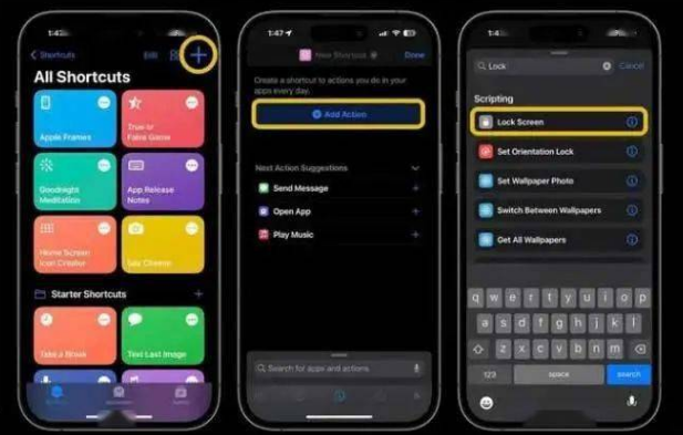 冯坡镇苹果14锁屏维修店分享iPhone14升级iOS16.4后如何创建锁屏快捷方式 